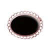 Rose Gold Whitby Jet Oval Brooch