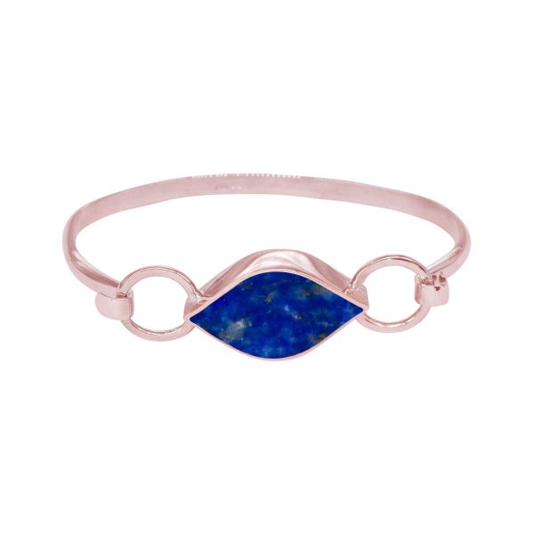 Rose Gold Lapis Bangle