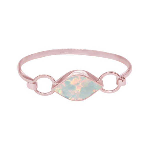 Rose Gold Opalite Sun Ice Bangle