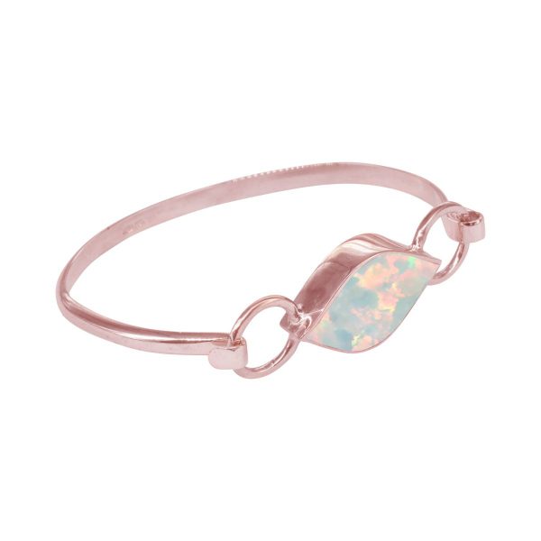 Rose Gold Opalite Sun Ice Bangle