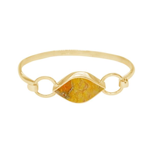 Yellow Gold Bumblebee Jasper Bangle