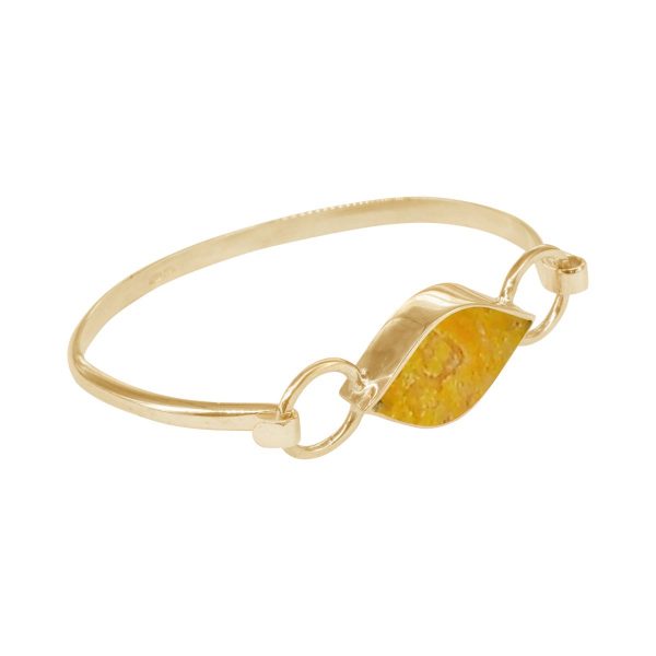 Yellow Gold Bumblebee Jasper Bangle