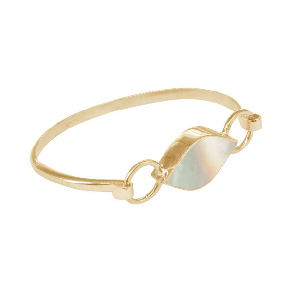 Yellow Gold Mother of Pearl Bangle