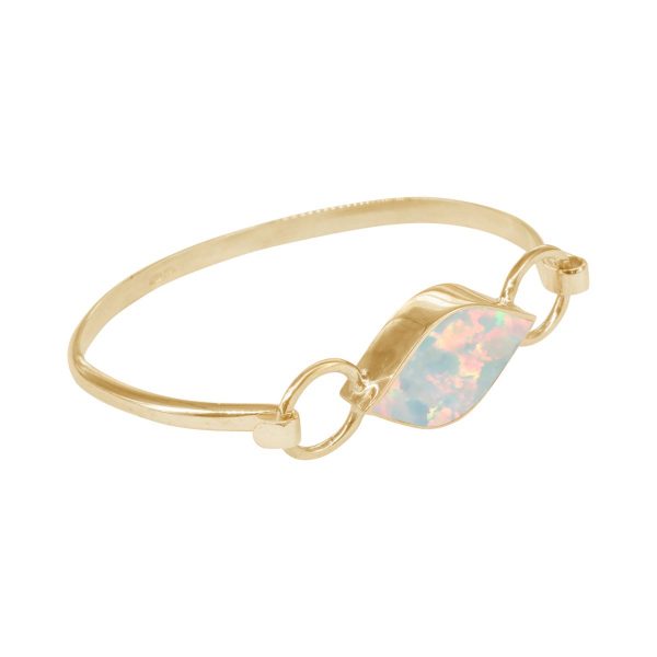 Yellow Gold Opalite Sun Ice Bangle