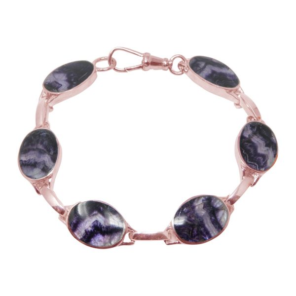 Rose Gold Blue John Bracelet