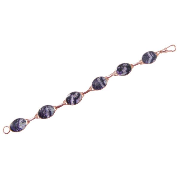 Rose Gold Blue John Bracelet