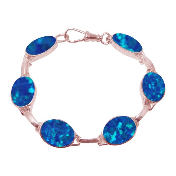 Rose Gold Opalite Cobalt Blue Bracelet