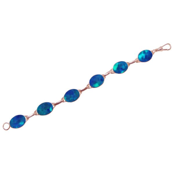 Rose Gold Opalite Cobalt Blue Bracelet