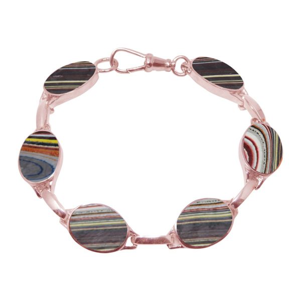 Rose Gold Fordite Bracelet