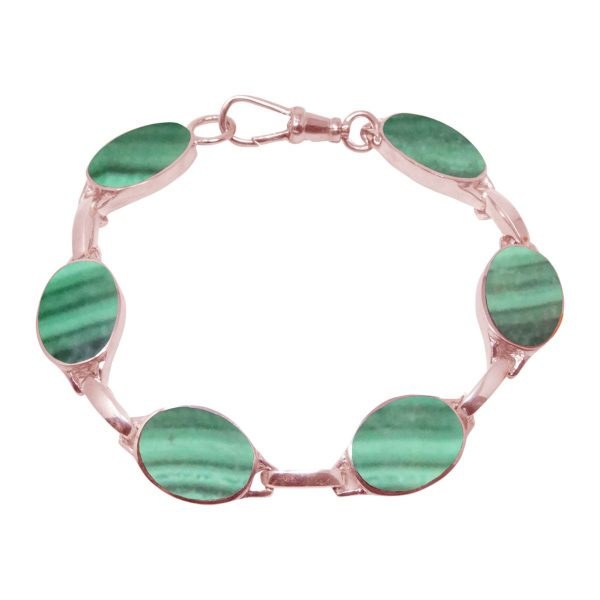 Rose Gold Malachite Bracelet