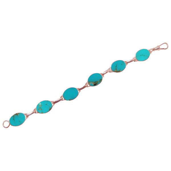 Rose Gold Turquoise Bracelet