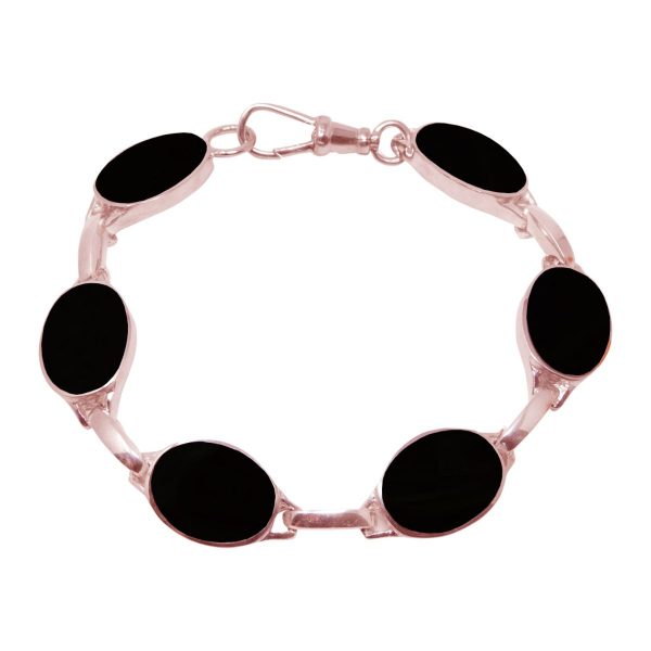 Rose Gold Whitby Jet Bracelet