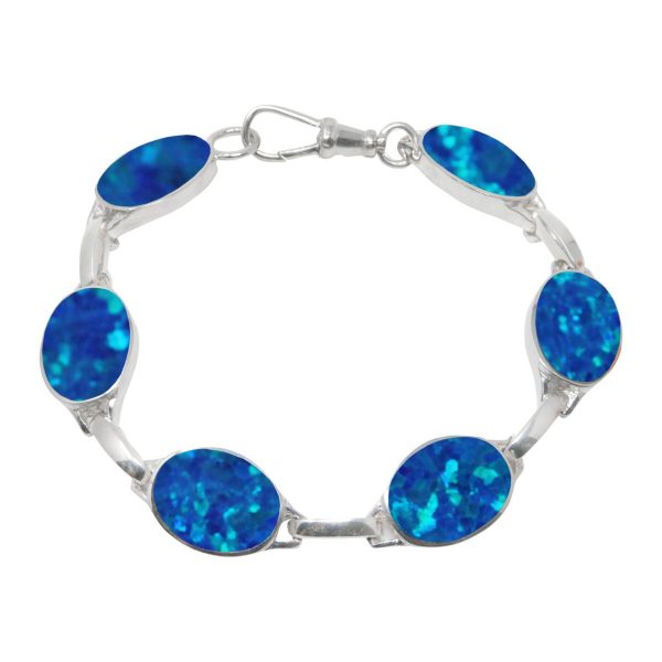 Silver Cobalt Blue Bracelet