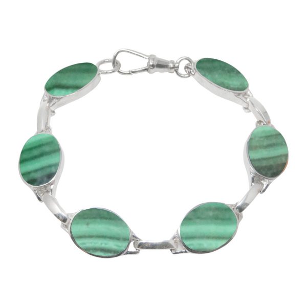 Silver Malachite Bracelet