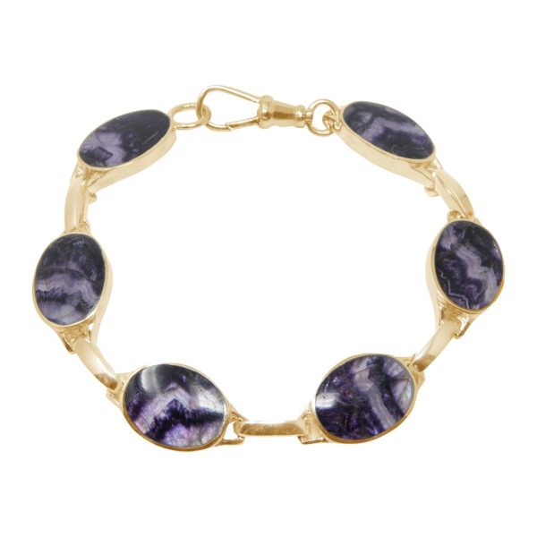 Yellow gold Blue John Bracelet