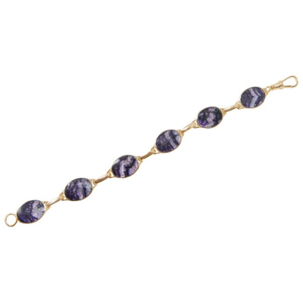 Yellow gold Blue John Bracelet