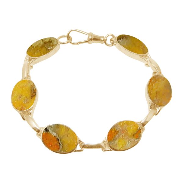 Yellow Gold Bumblebee Jasper Bracelet