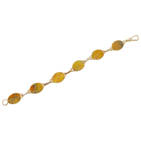 Yellow Gold Bumblebee Jasper Bracelet