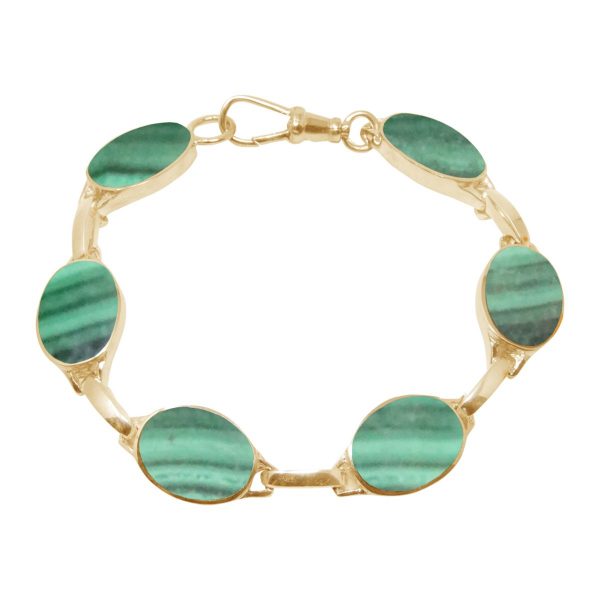 Yellow Gold Malachite Bracelet