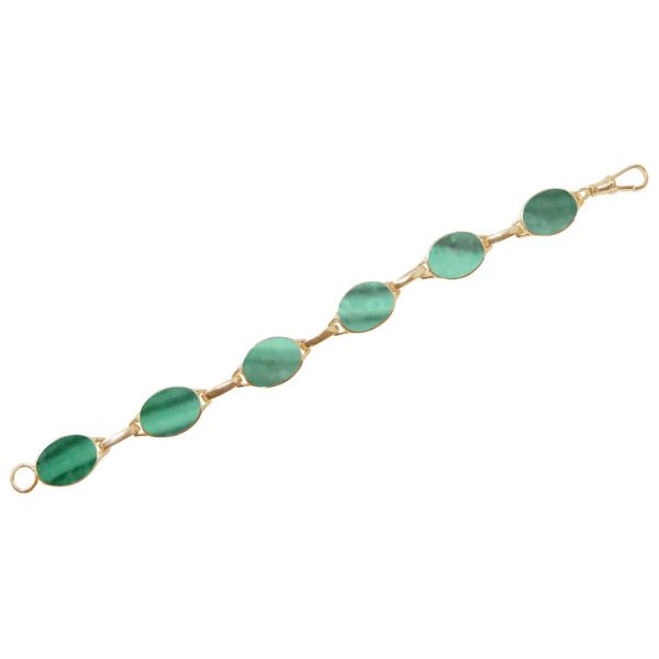 Yellow Gold Malachite Bracelet