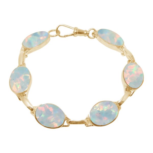 Yellow Gold Opalite Sun Ice Bracelet