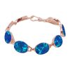 Rose Gold Opalite Cobalt Blue Bracelet