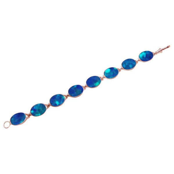 Rose Gold Cobalt Blue Opalite Bracelet