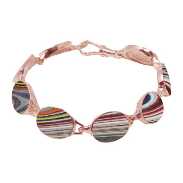 Rose Gold Fordite Bracelet