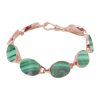 Rose Gold Malachite Bracelet
