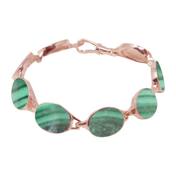 Rose Gold Malachite Bracelet