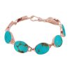 Rose Gold Turquoise Bracelet