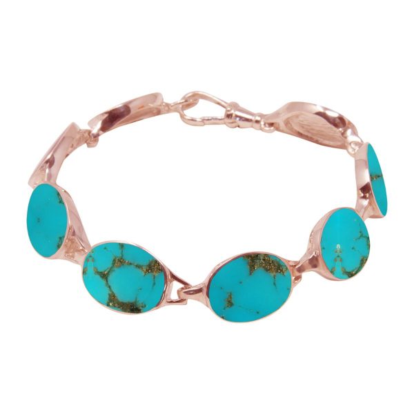 Rose Gold Turquoise Bracelet