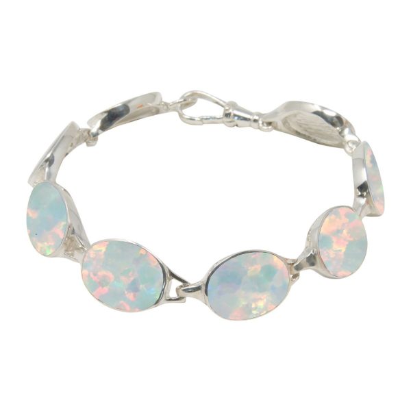 Silver Opalite Sun Ice Bracelet