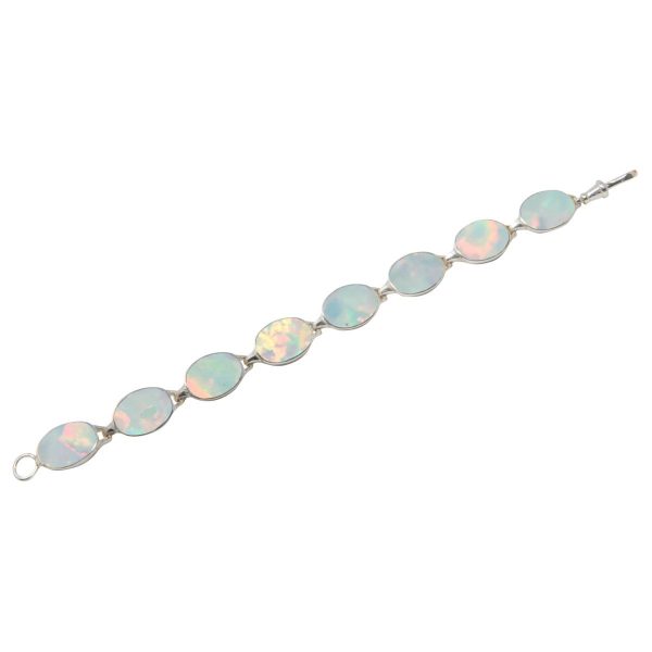 Silver Opalite Sun Ice Bracelet