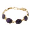 Yellow Gold Blue John Bracelet