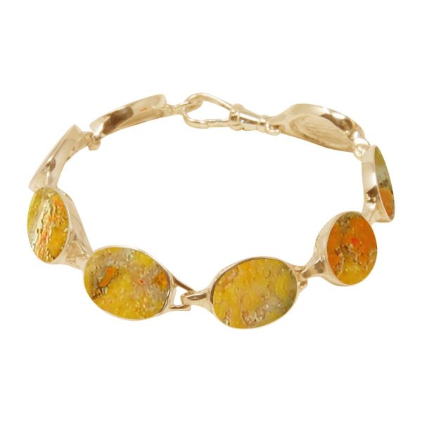 Yellow Gold Bumblebee Jasper Bracelet