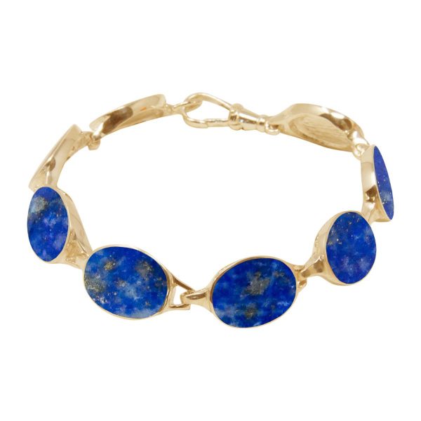 Yellow Gold Lapis Bracelet