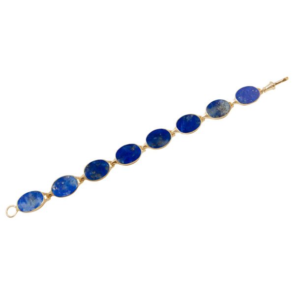 Yellow Gold Lapis Bracelet