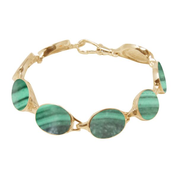 Yellow Gold Malachite Bracelet