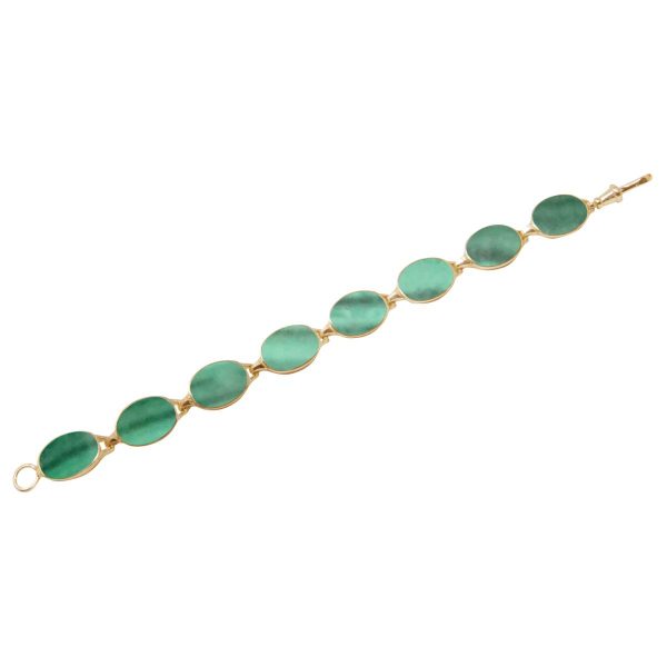 Yellow Gold Malachite Bracelet