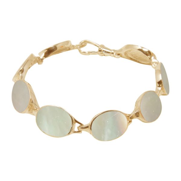 Yellow Gold Mother of Pearl Bracelet