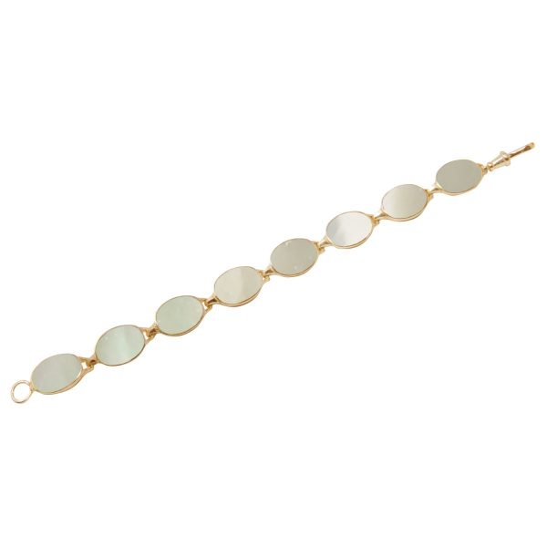 Yellow Gold Mother of Pearl Bracelet