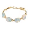 Yellow Gold Opalite Sun Ice Bracelet