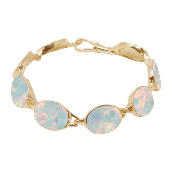 Yellow Gold Opalite Sun Ice Bracelet