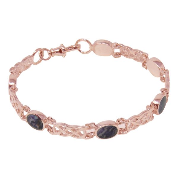 Rose Gold Blue John Bracelet