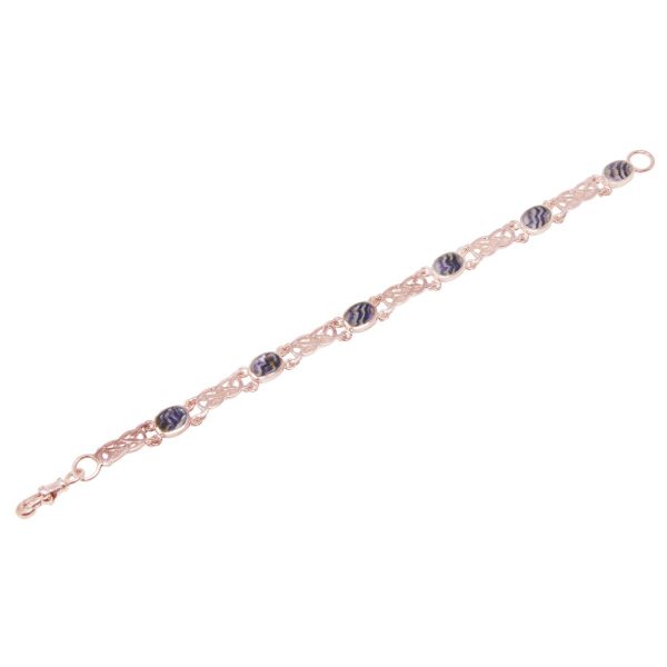 Rose Gold Blue John Bracelet