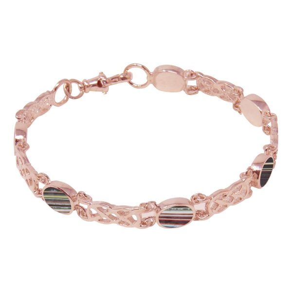 Rose Gold Fordite Bracelet