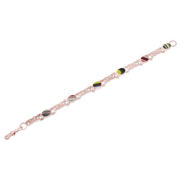 Rose Gold Fordite Bracelet