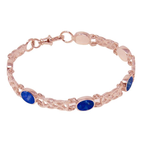 Rose Gold Lapis Bracelet