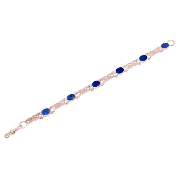 Rose Gold Lapis Bracelet